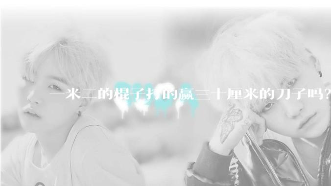 一米二的棍子打的赢三十厘米的刀子吗？