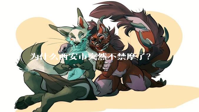 为什么西安市突然不禁摩了？